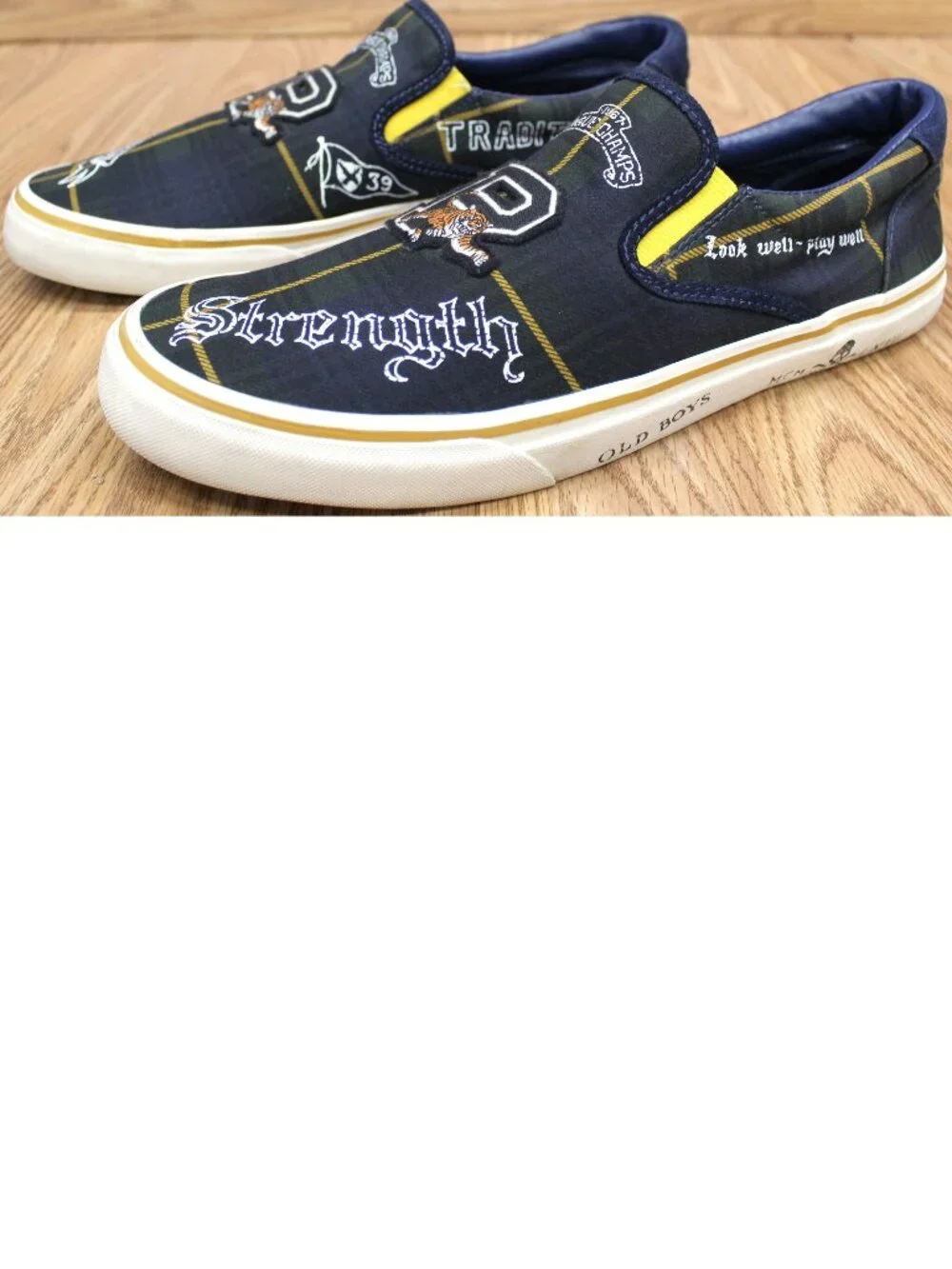 POLO RALPH LAUREN MENS THOMPSON III SLIP ON BOAT SHOES Sz 14